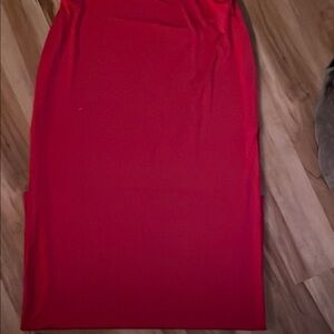 Fashion Nova Red ankle length Pencil Skirt with top